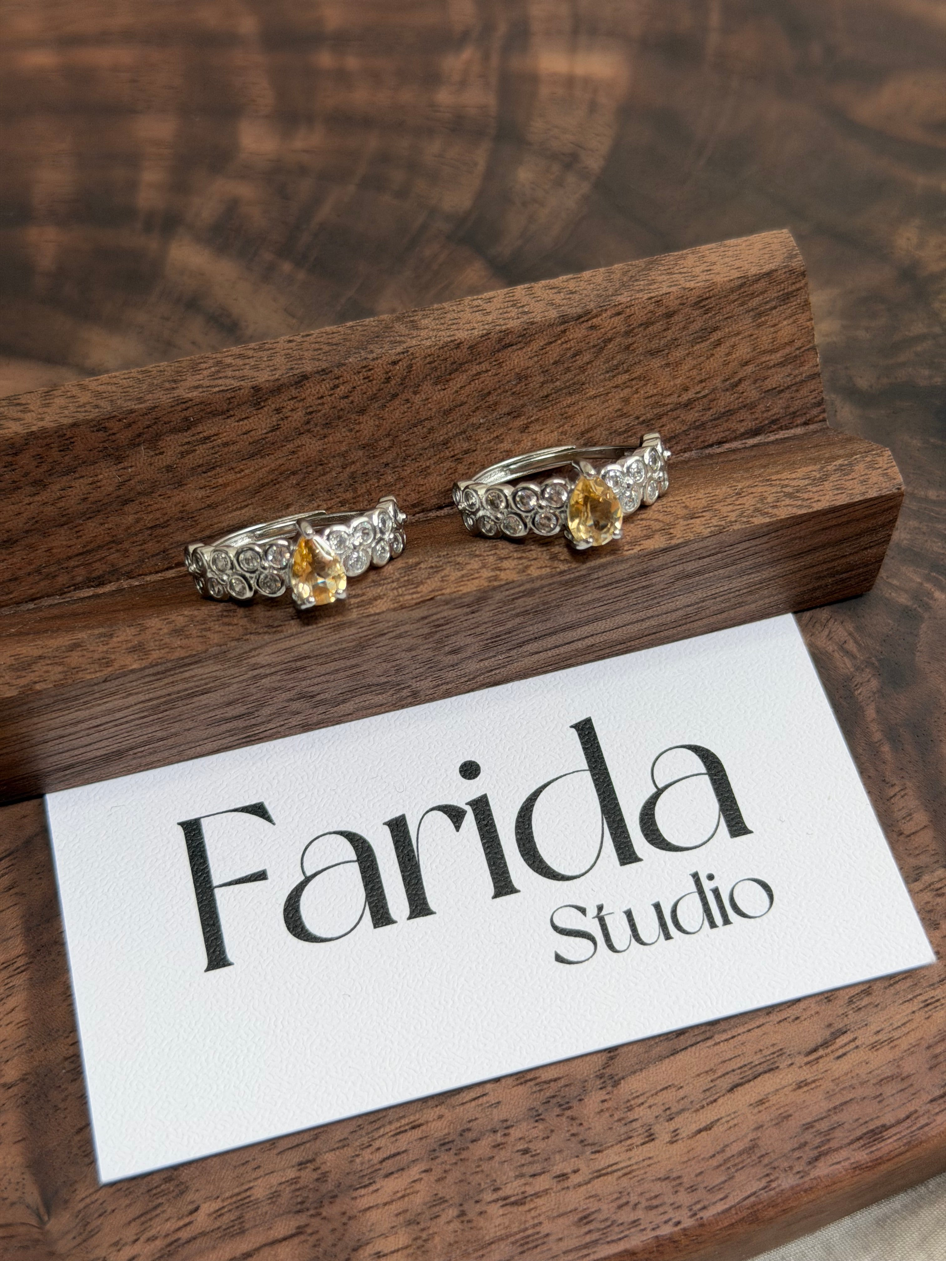 設計款黃水晶戒指