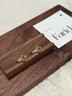 尼泊爾風格黃色晶戒指