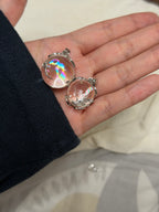 白阿塞水晶球吊墜