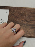 宮廷風紫玉晶戒指