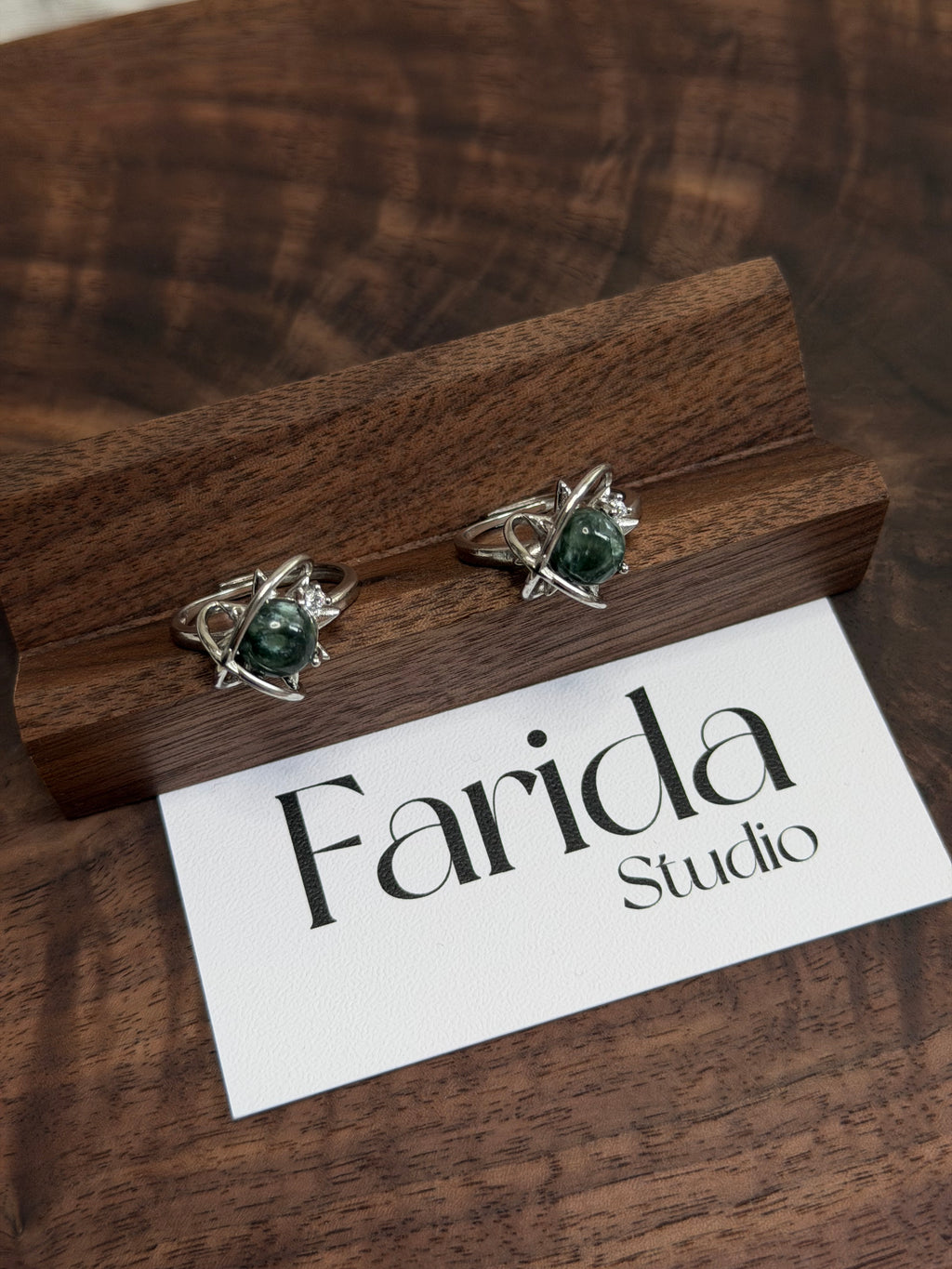 星球款綠龍晶戒指