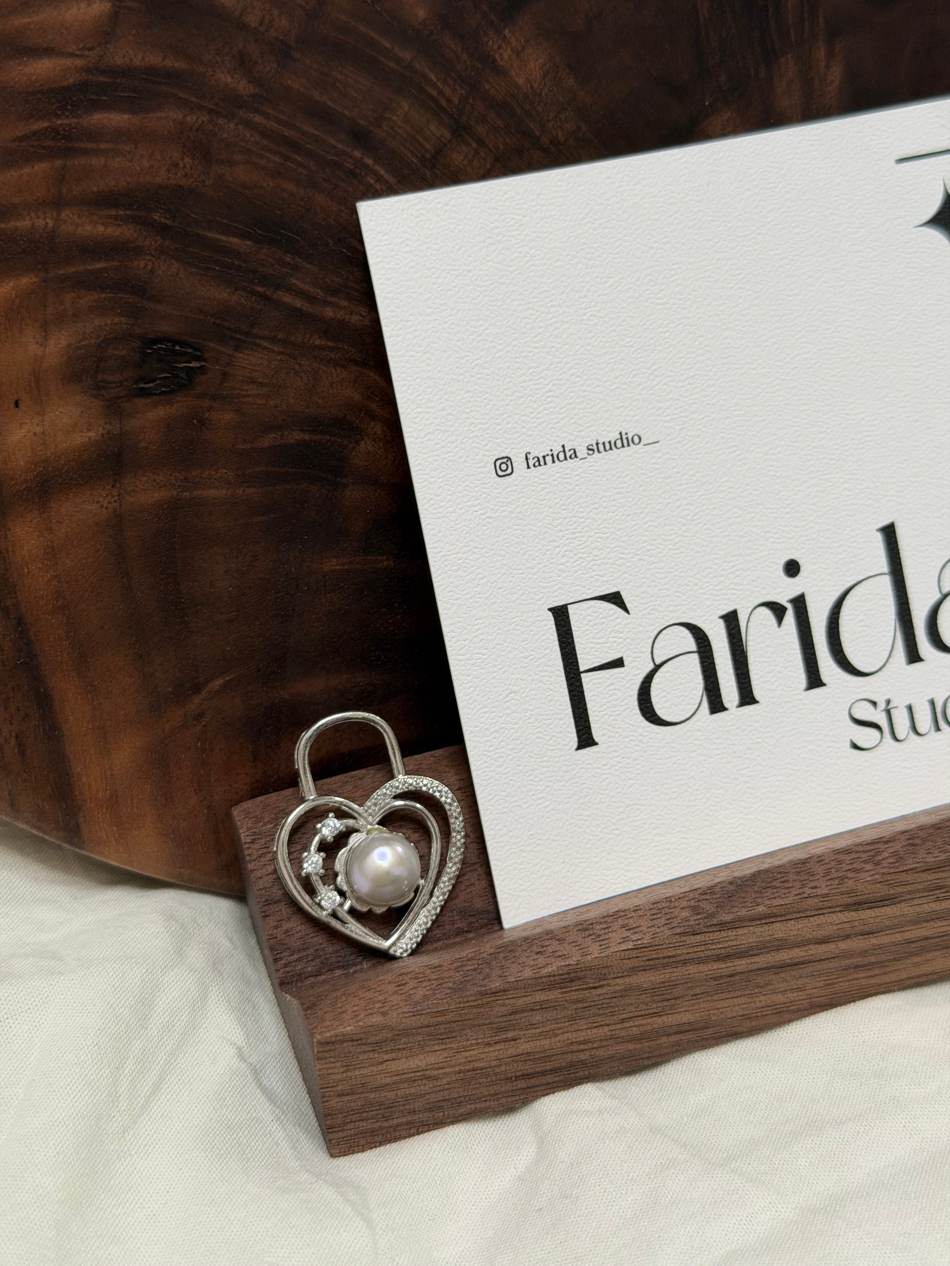 淡水珍珠愛心吊墜