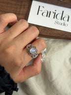 斯里蘭卡藍月亮石戒指