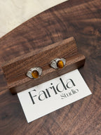 復古愛心虎眼石戒指