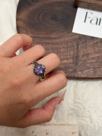 尼泊爾風紫水晶戒指