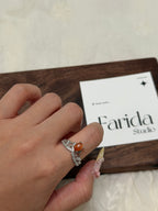 皇冠金太陽石戒指