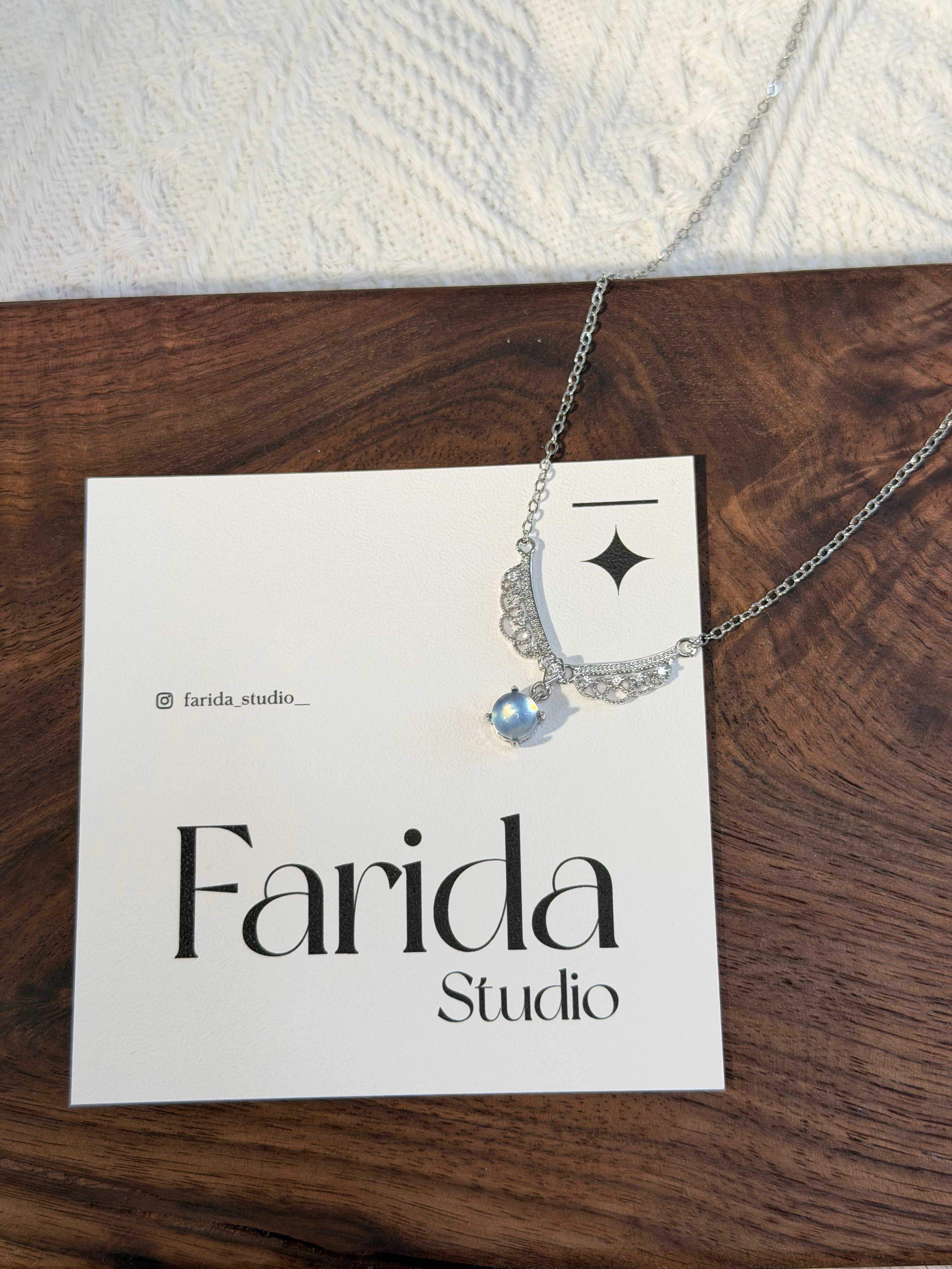 海藍寶天使吊墜