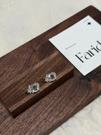 花綻——白水晶花花S925銀戒指