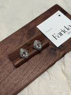 尼泊爾花花白水晶戒指