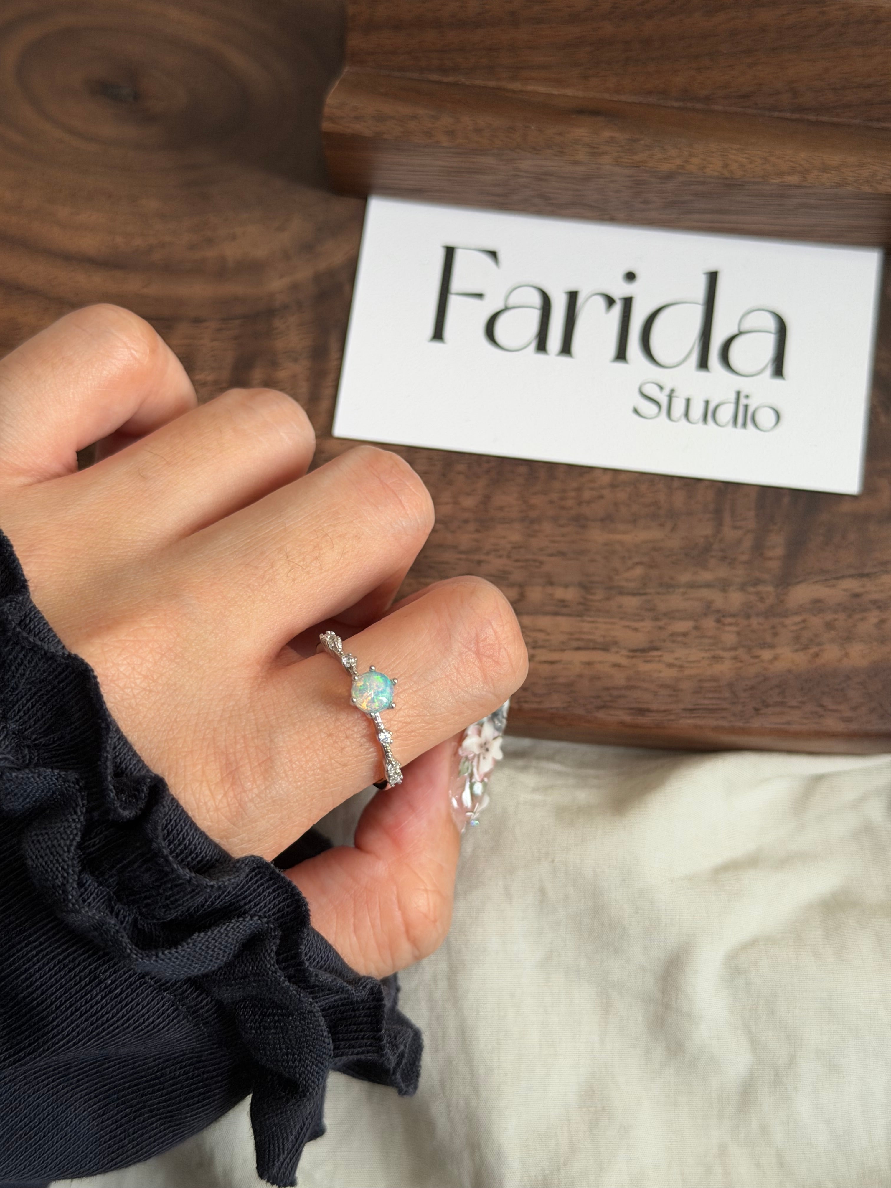 S925精緻澳寶小戒指