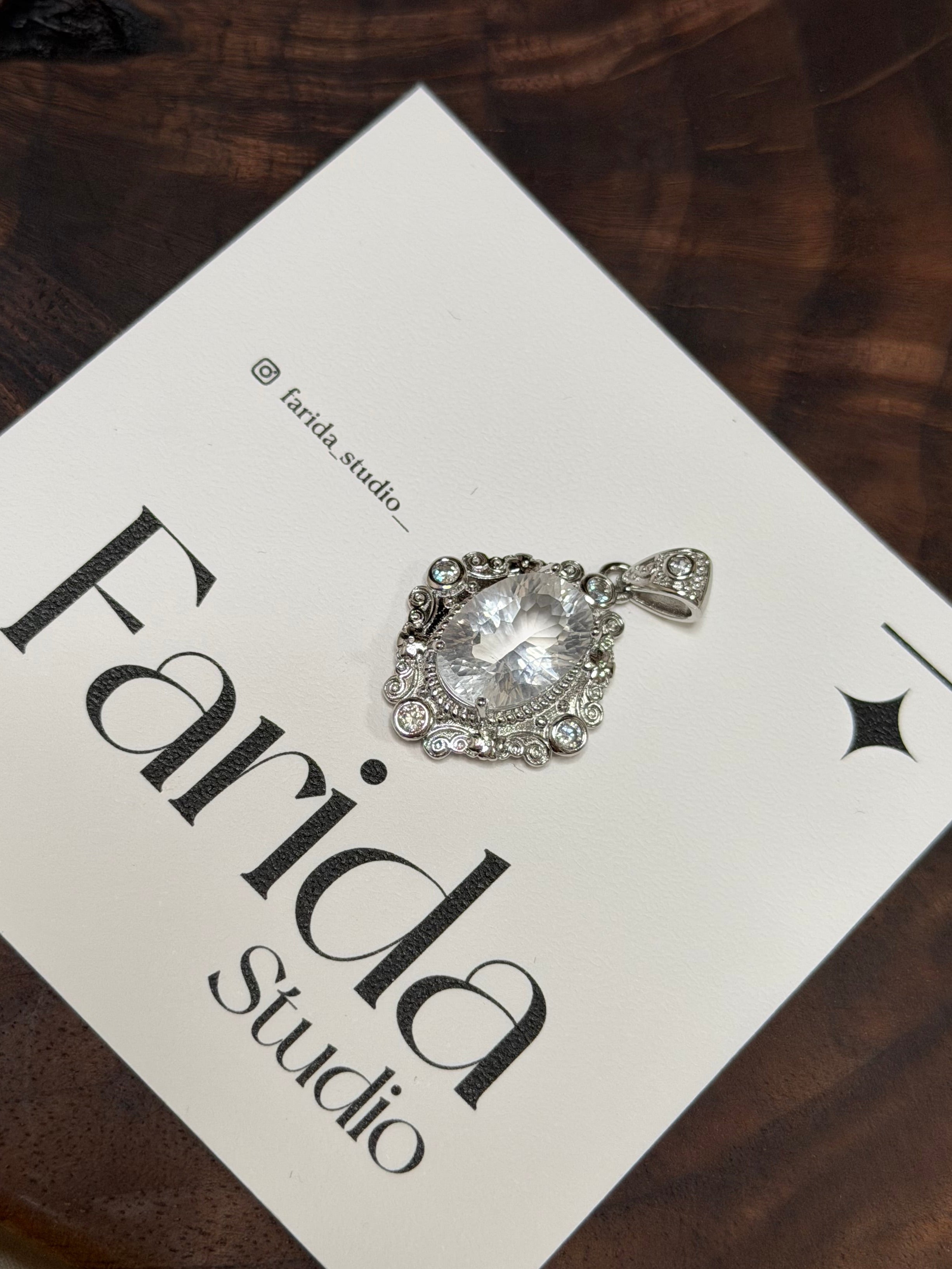 喜馬拉雅白水晶吊墜