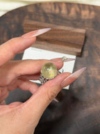 黃水晶彩虹阿塞戒指