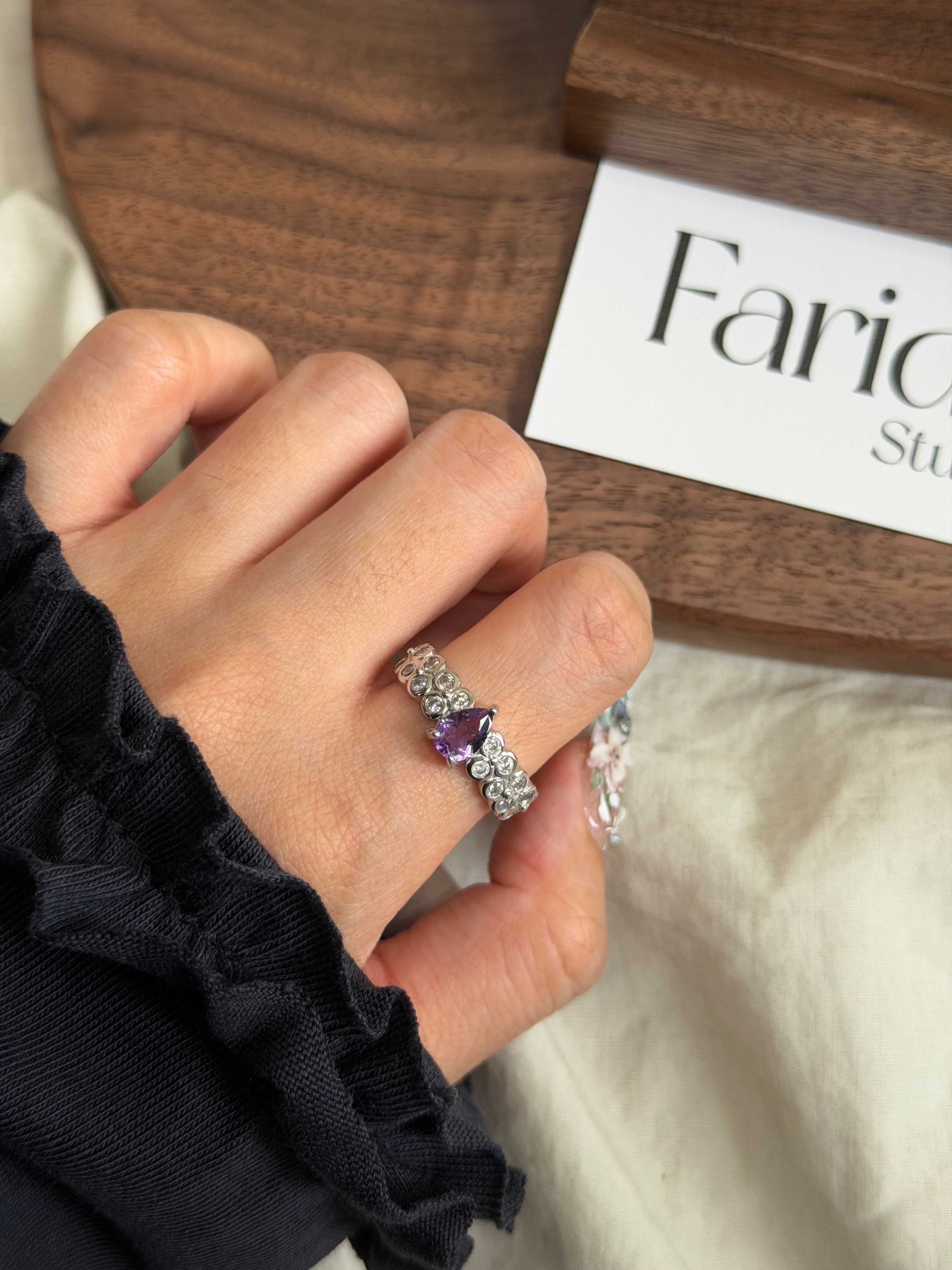 設計款紫水晶戒指