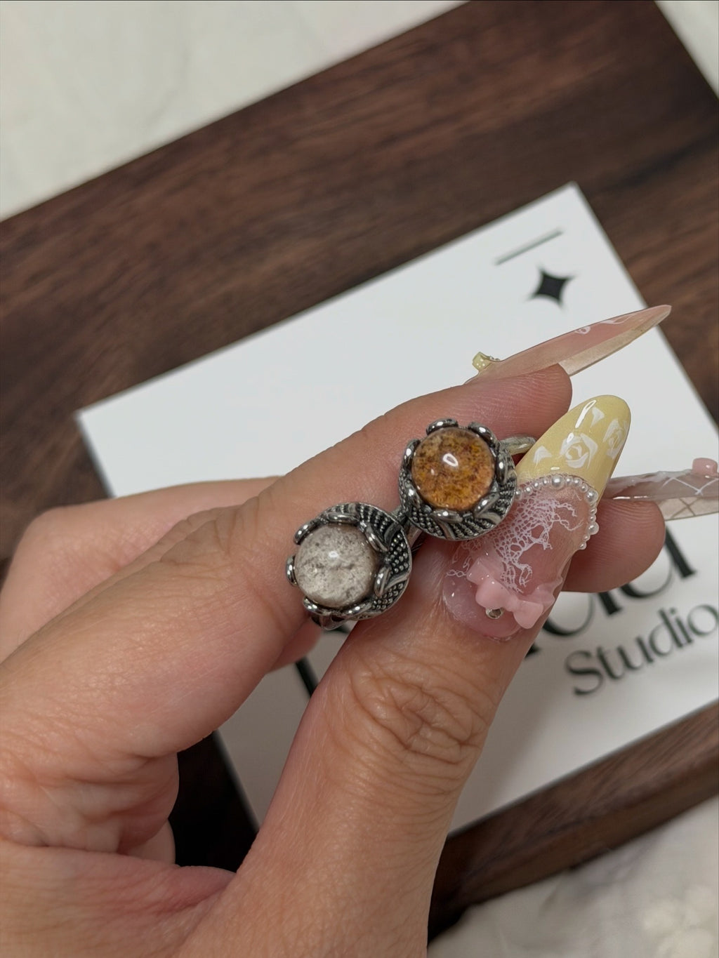 做舊鈦鋼幽靈戒指