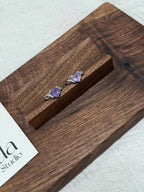 心型紫玉晶戒指