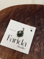 銀曜石復古吊墜