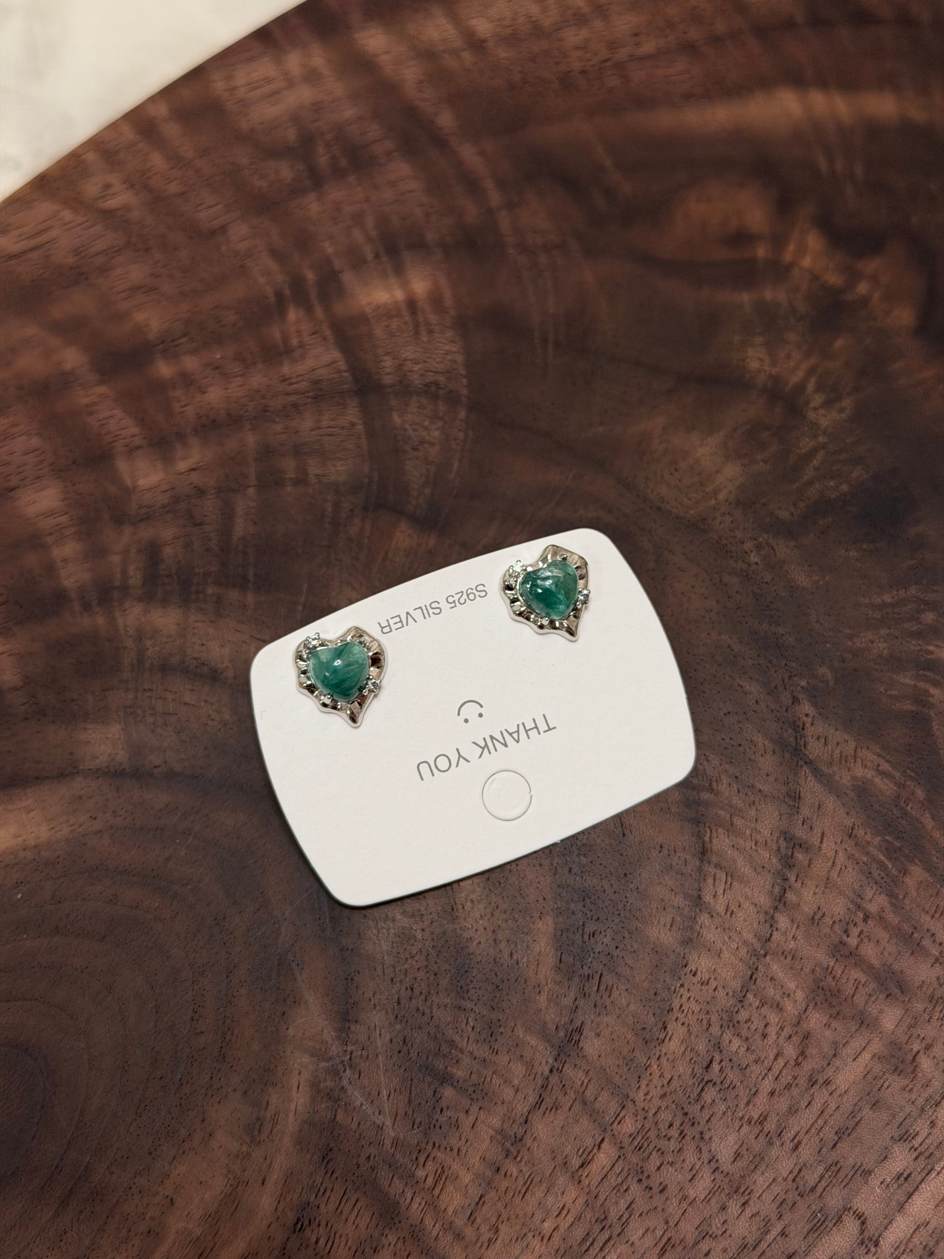 綠龍晶愛心戒指