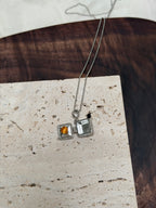 黃水晶戒指盒吊墜