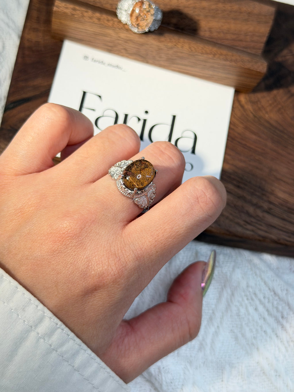 蝴蝶鈦鋼黃幽靈戒指