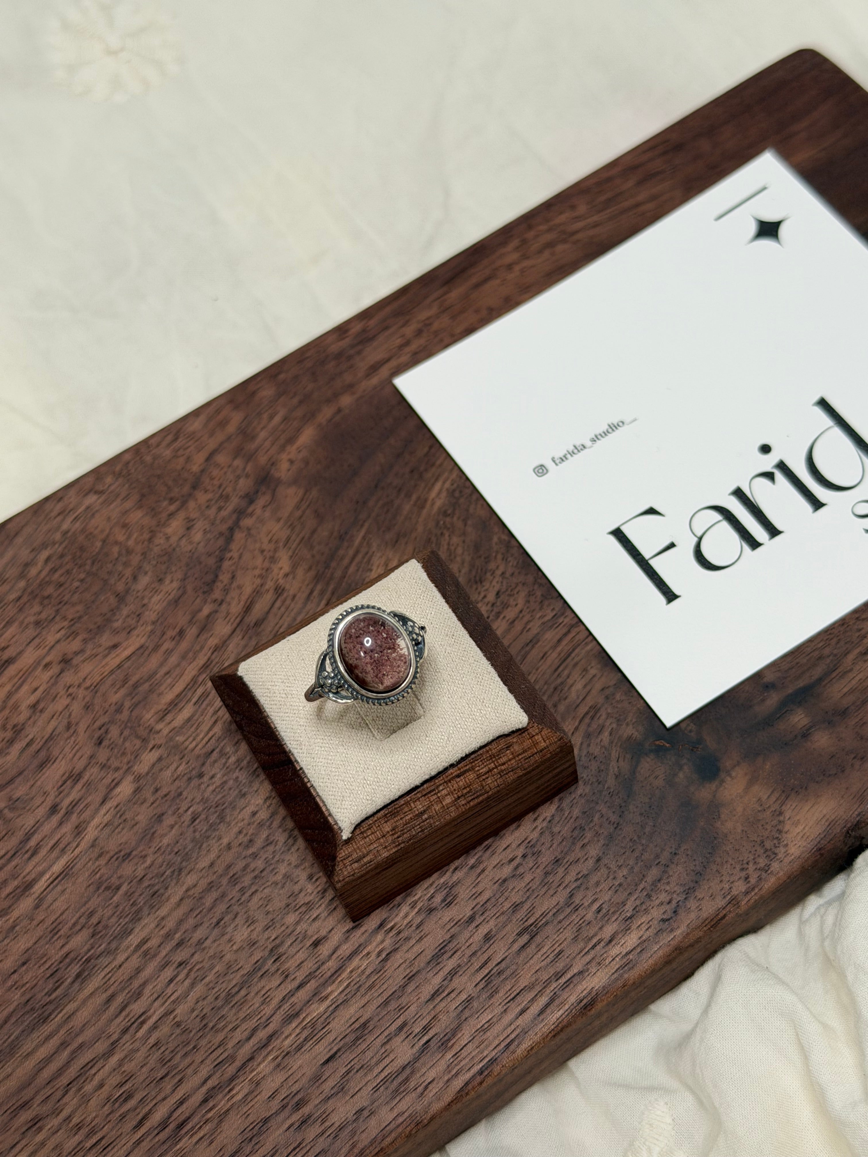 S925粉幽靈純銀戒指