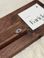 羅馬風格紫玉晶戒指