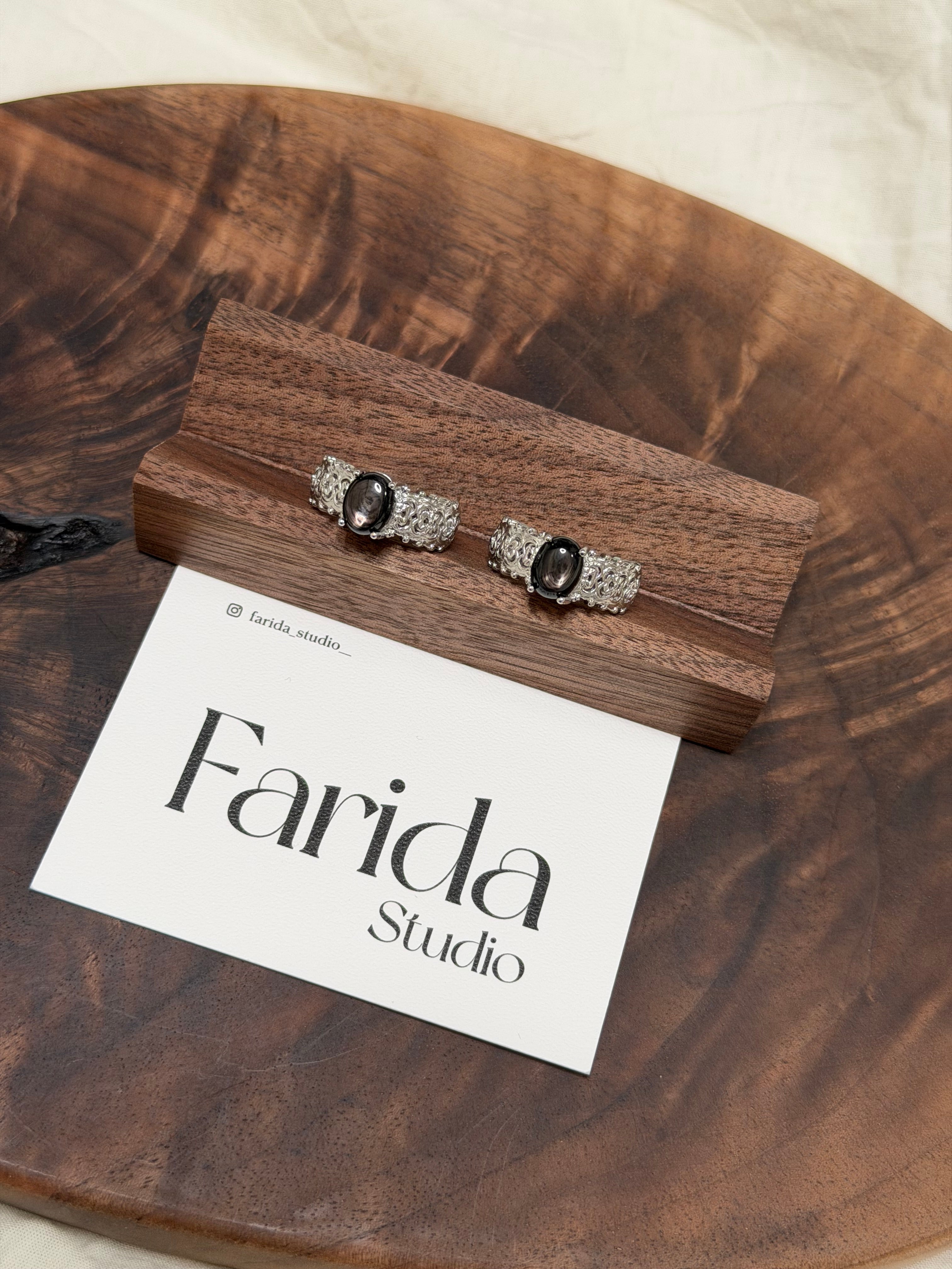 金運石鈦鋼戒指