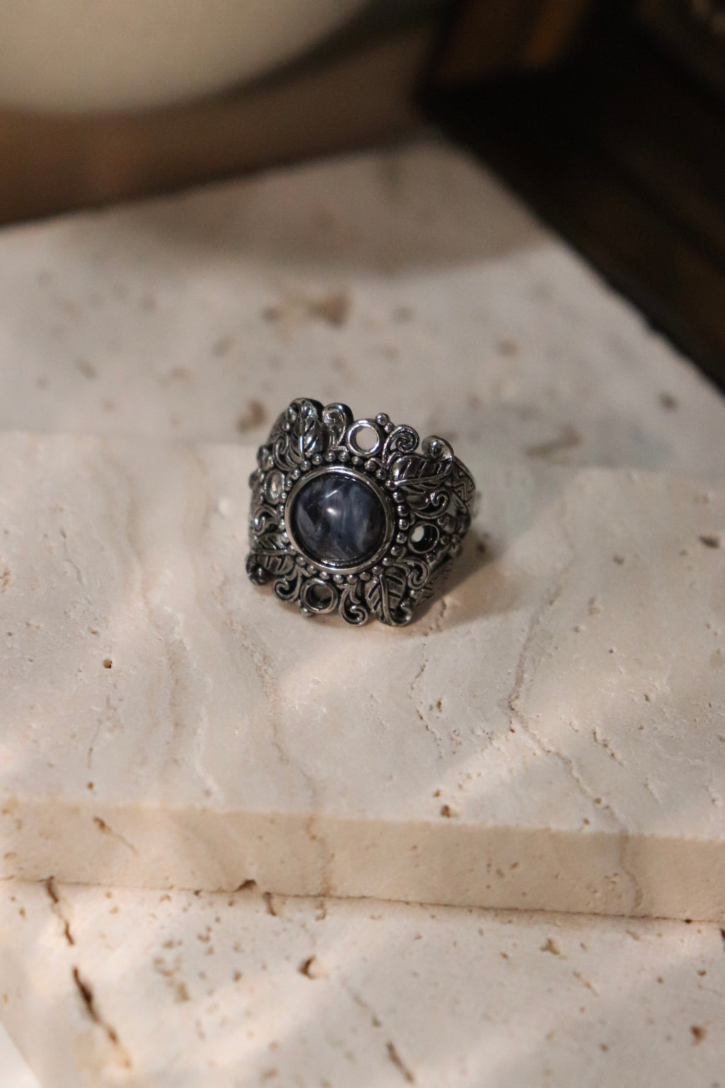 尼泊爾風格彼得石戒指