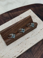 鏤空復古藍托帕戒指