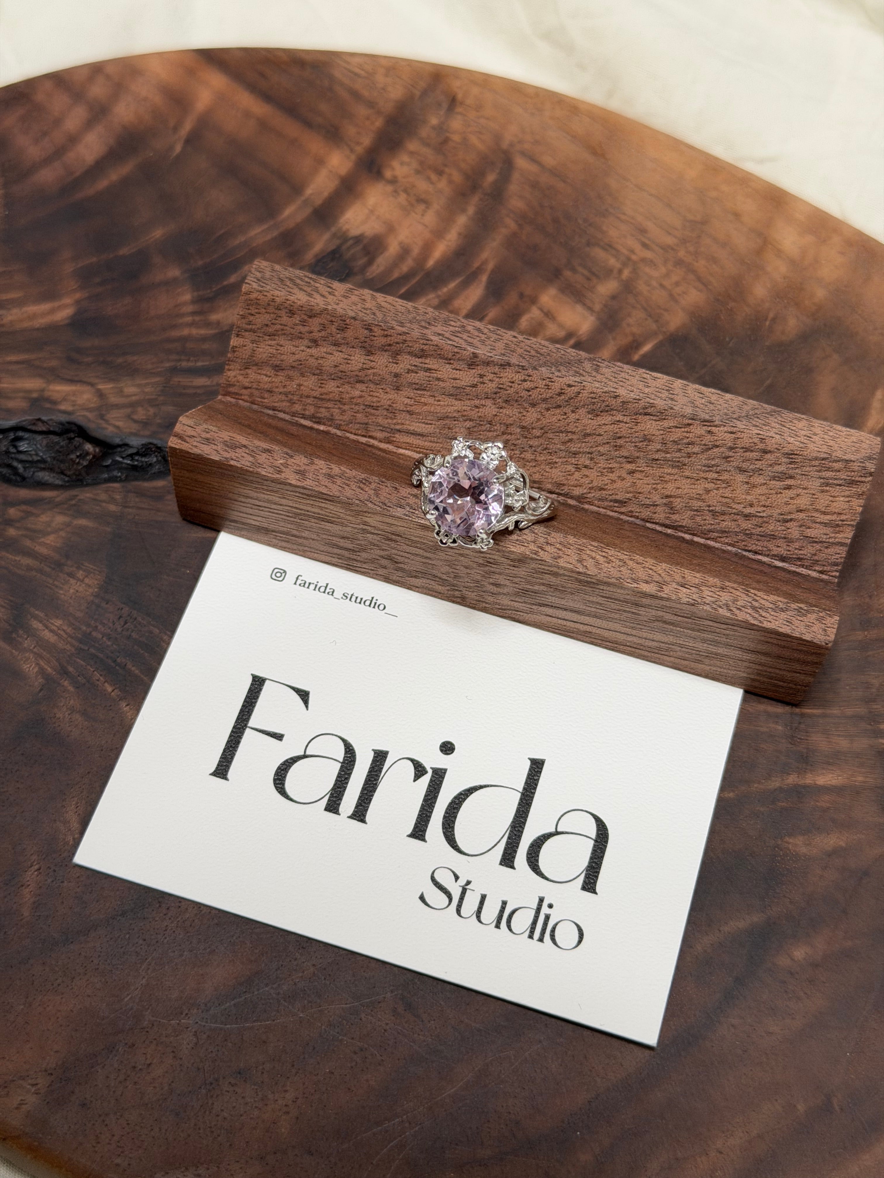 花托紫水晶戒指