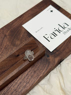 白幽靈金字塔戒指