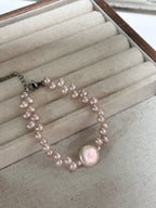 麥穗粉珍珠手鏈