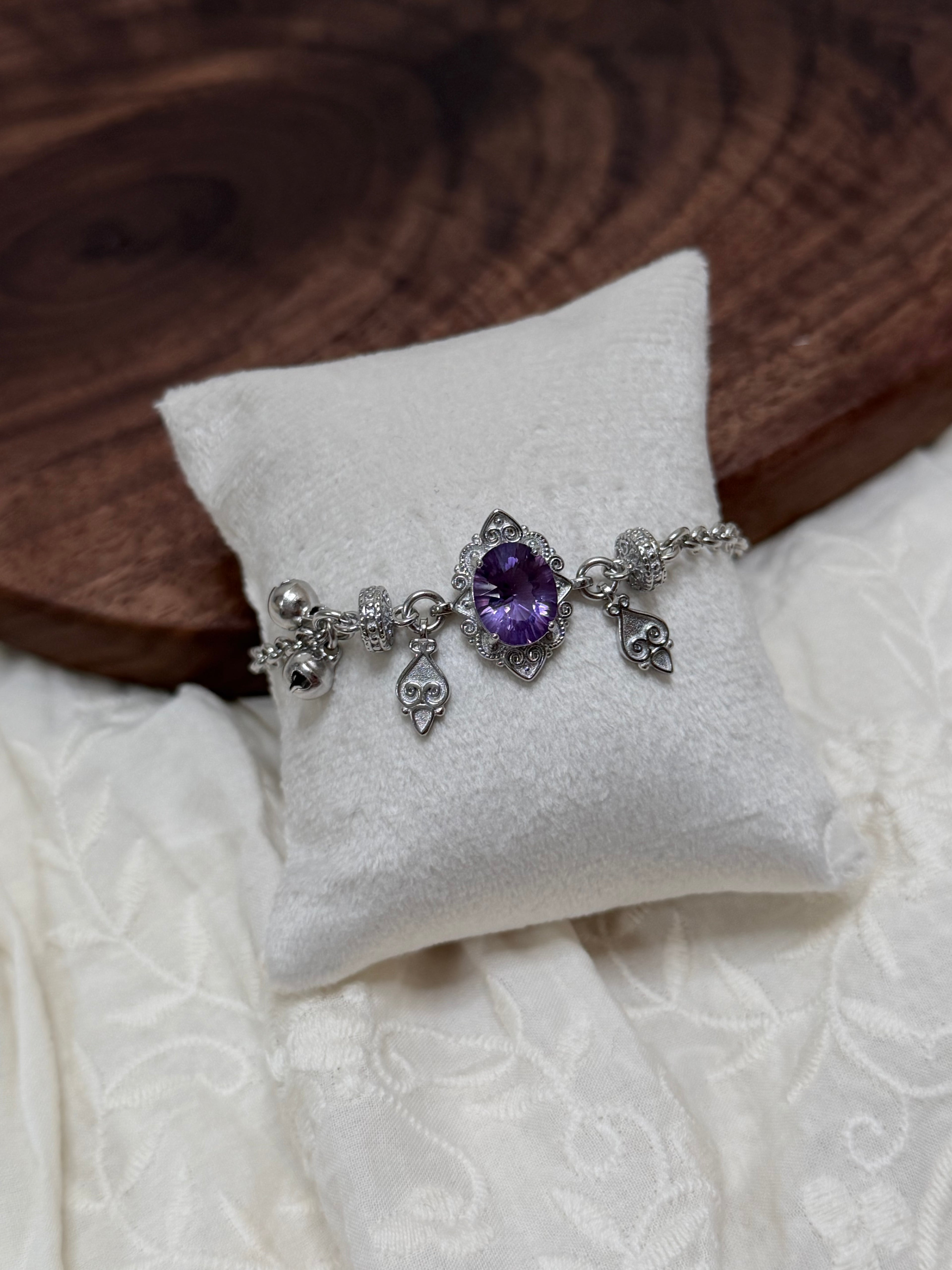 紫水晶鈴鐺手鏈