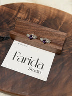 馬眼紫水晶小花戒指