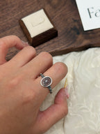 S925克羅星粉綠幽靈戒指