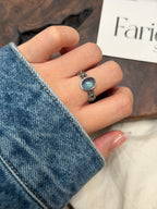 S925海藍寶戒指