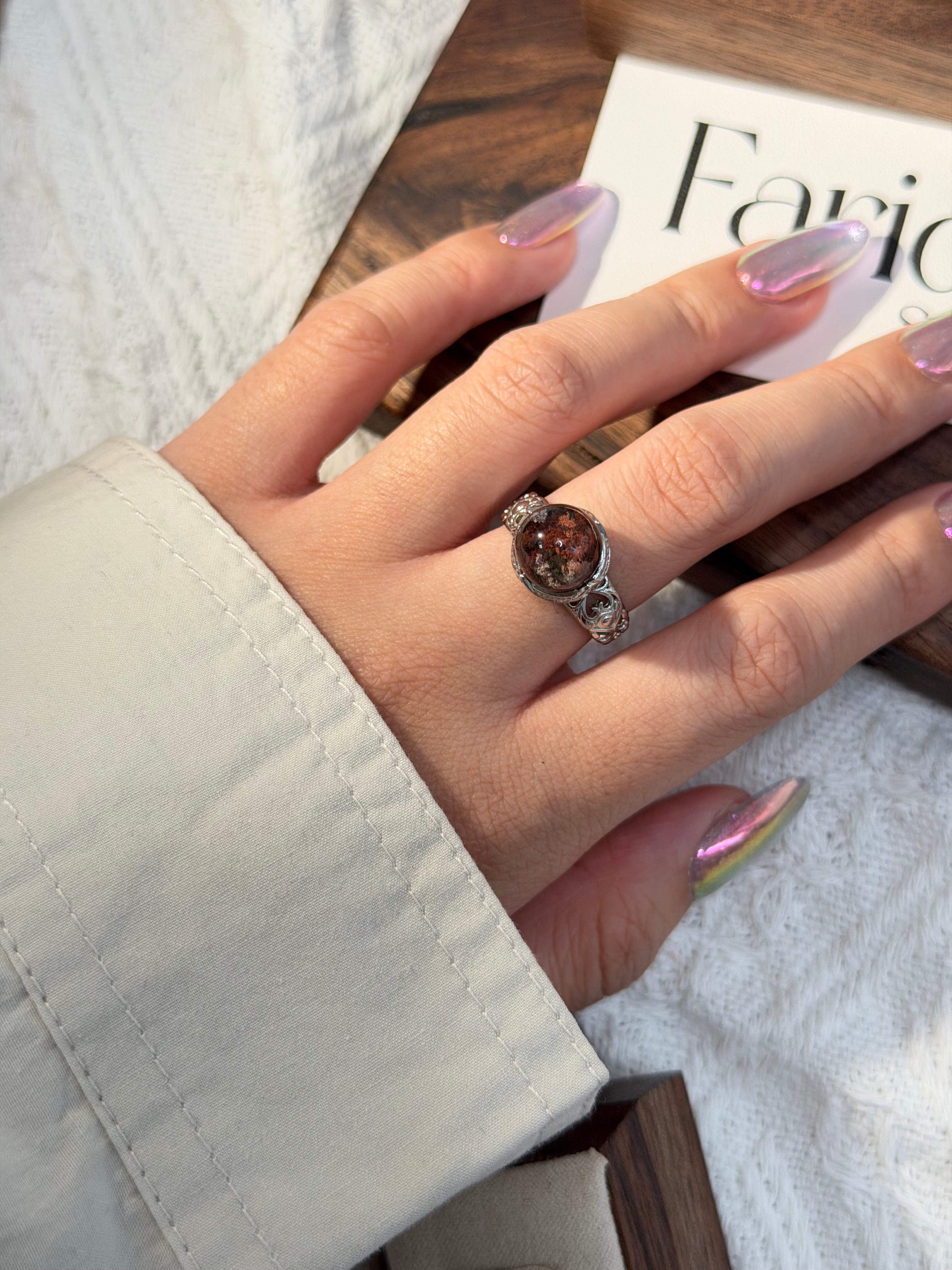 復古托幽靈戒指