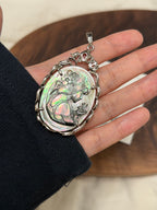 黑貝雕刻大吊墜