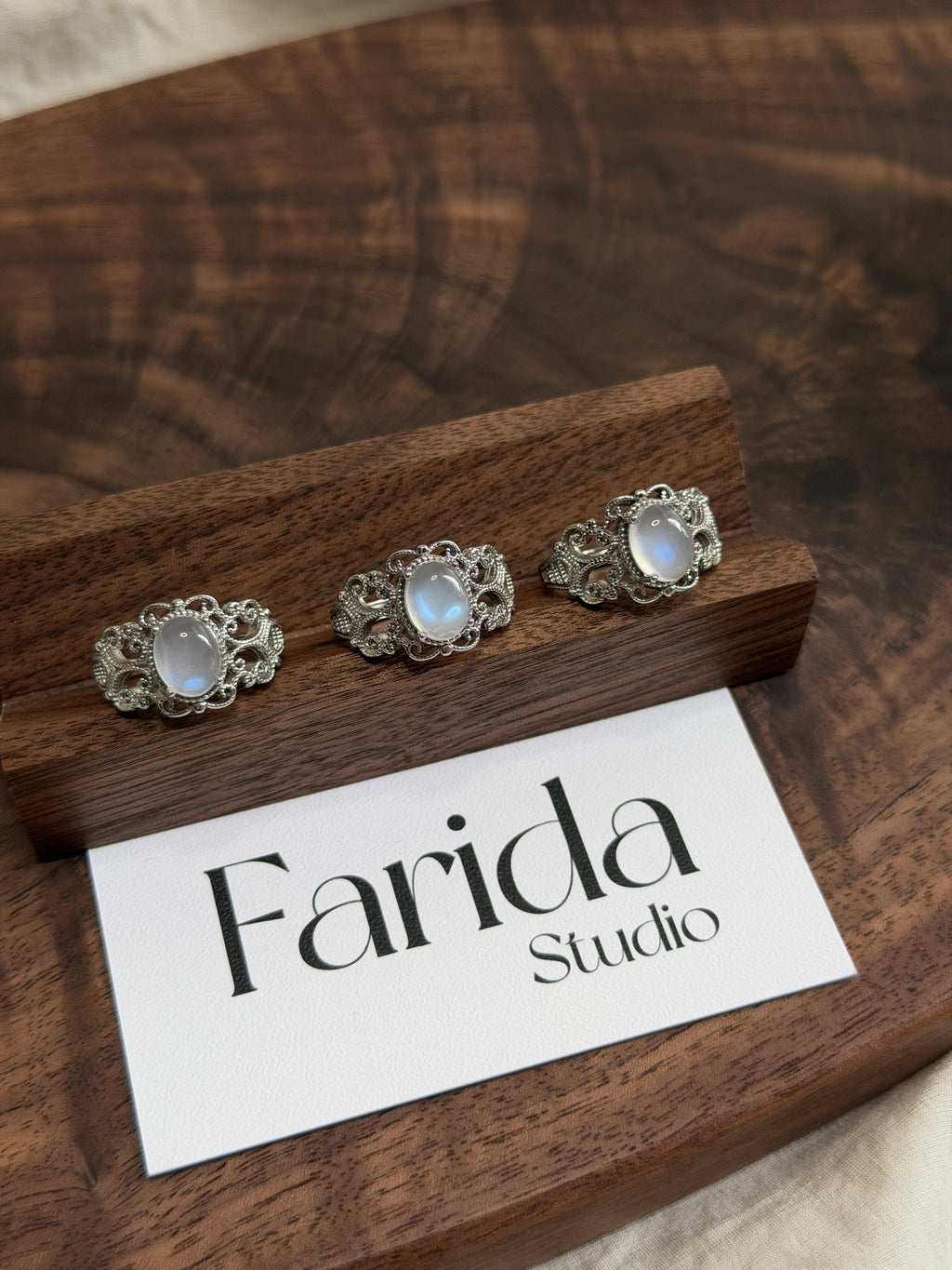 斯里蘭卡藍月亮石戒指