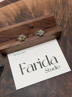 S925彩碧璽方托戒指