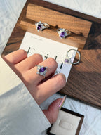 馬眼紫水鈦鋼戒指