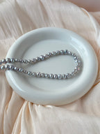 彩光淡水灰珍珠頸鏈