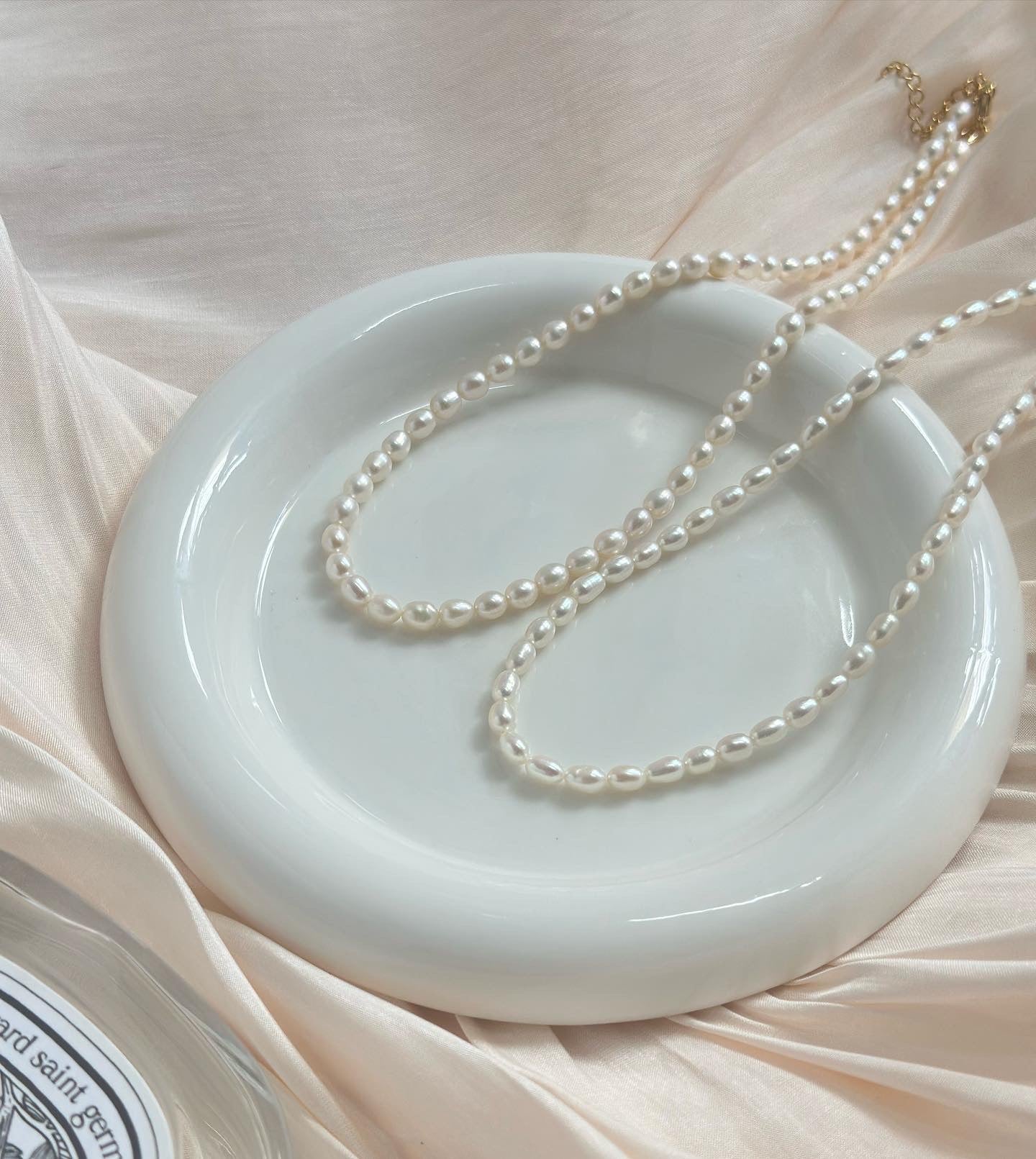 百搭米珠珍珠頸鏈