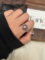 粉紫鋰雲母戒指