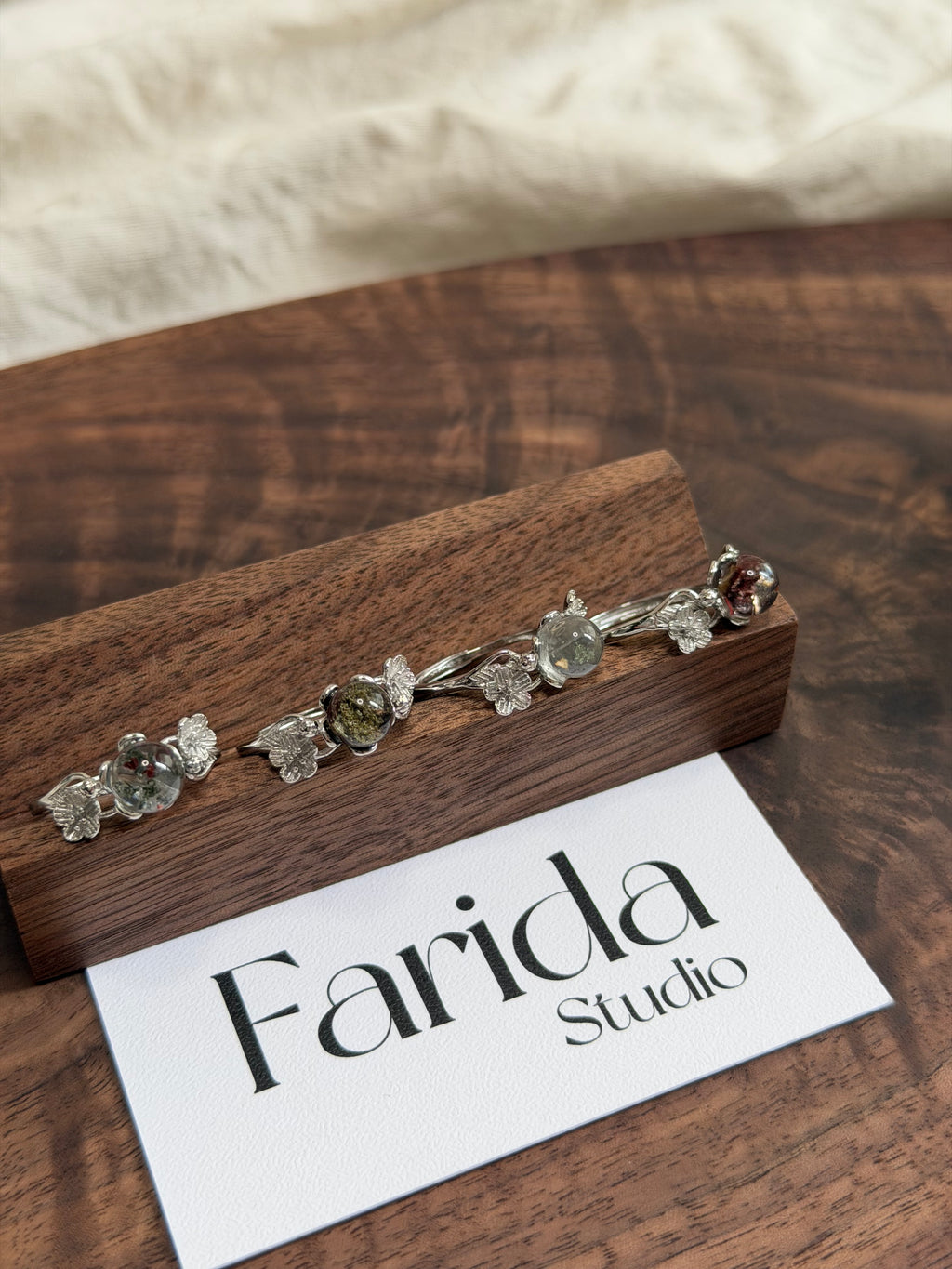 小花彩幽靈戒指