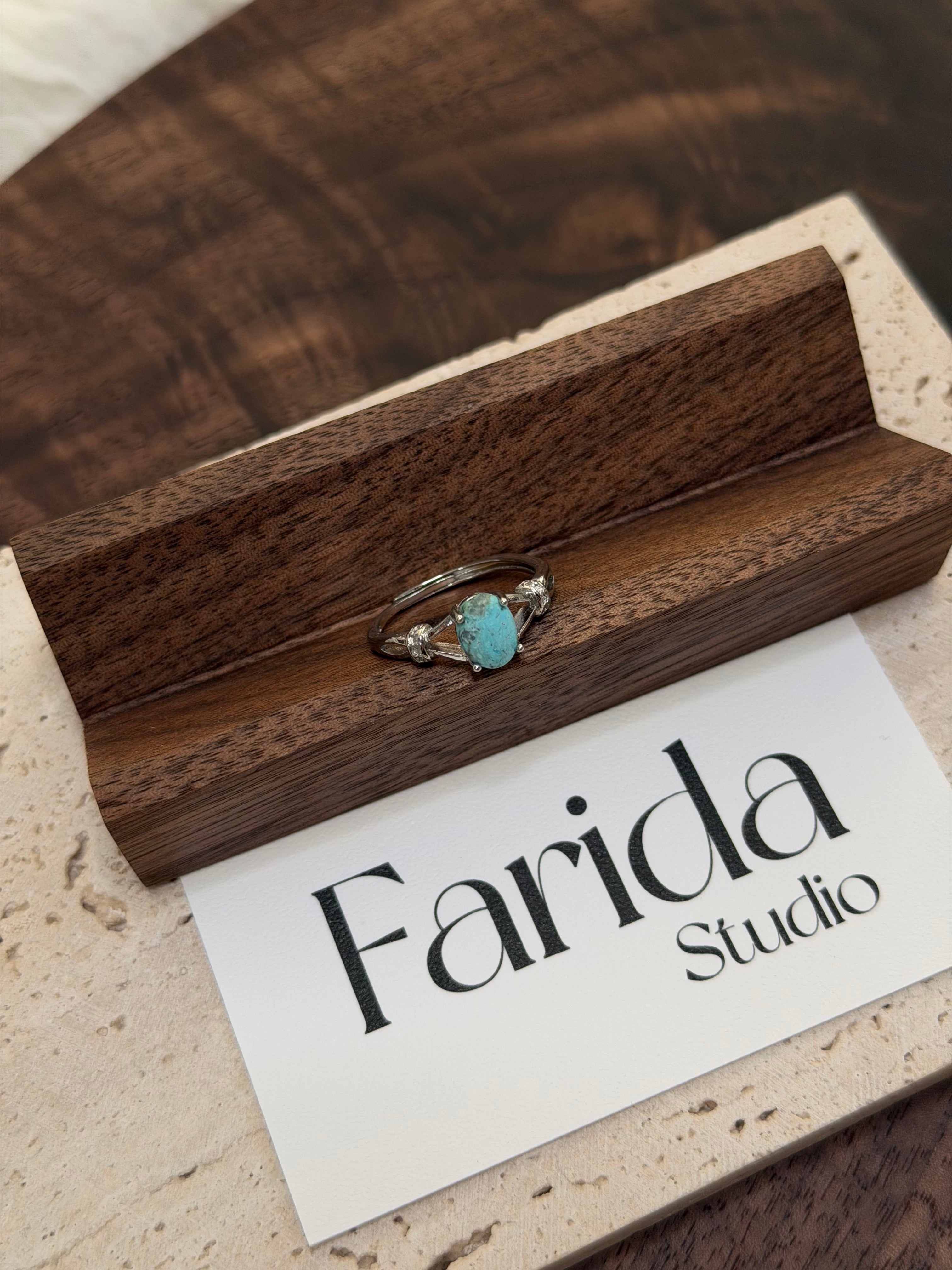 天然綠松石戒指