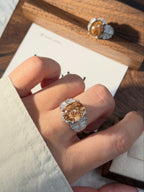 蝴蝶鈦鋼黃幽靈戒指