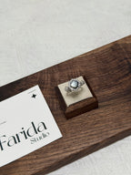 雙馬頭黑貝母戒指