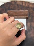 黃水晶彩虹阿塞戒指