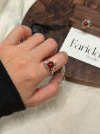 星球款紅瑪瑙戒指