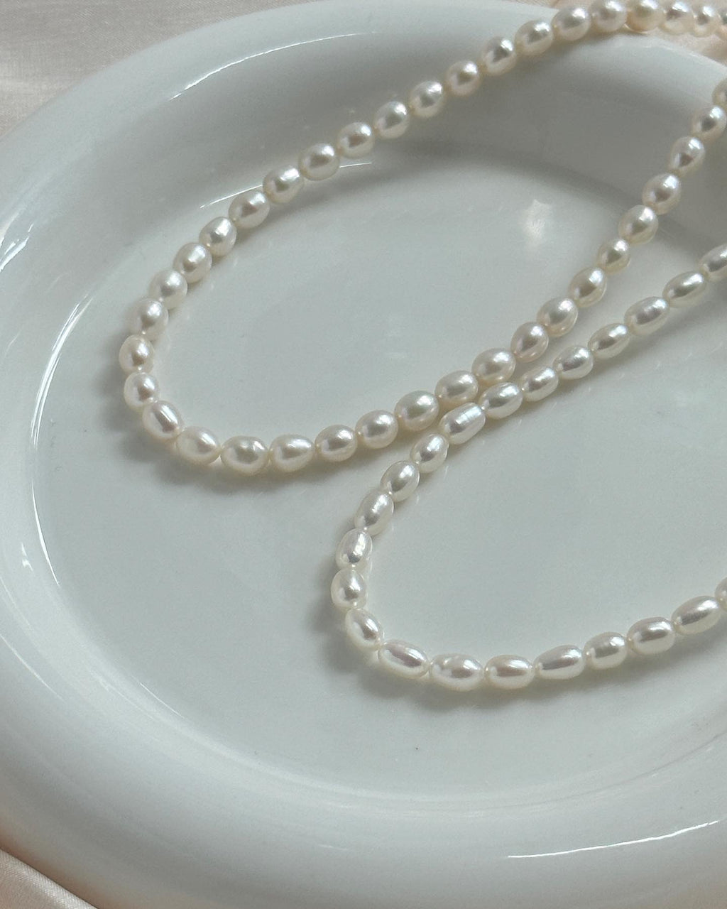 百搭米珠珍珠頸鏈